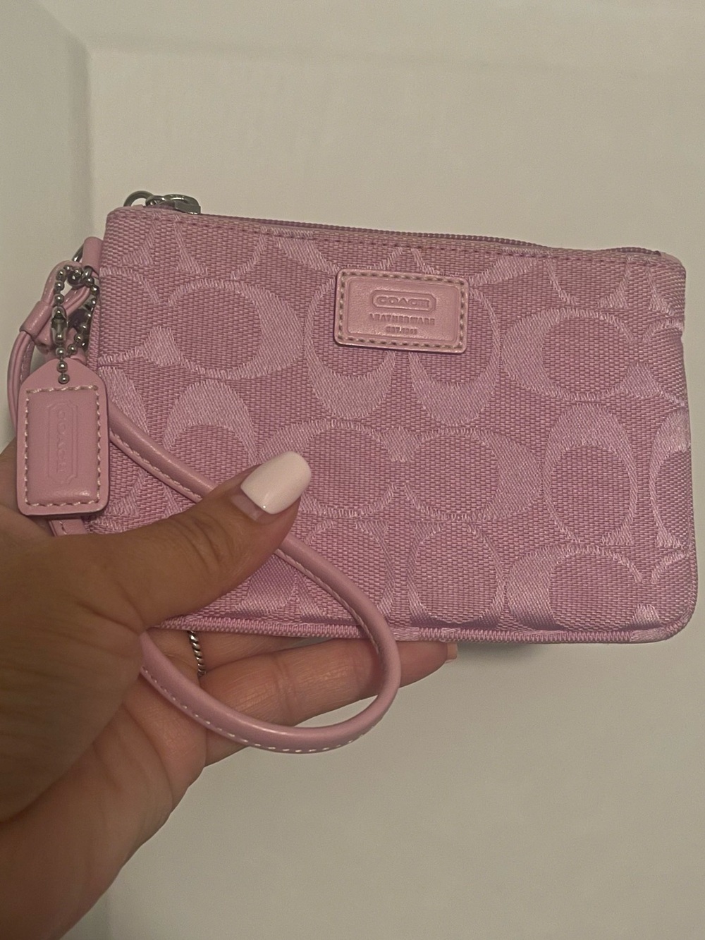 Coach Y2K Pink Wristlet Like New
